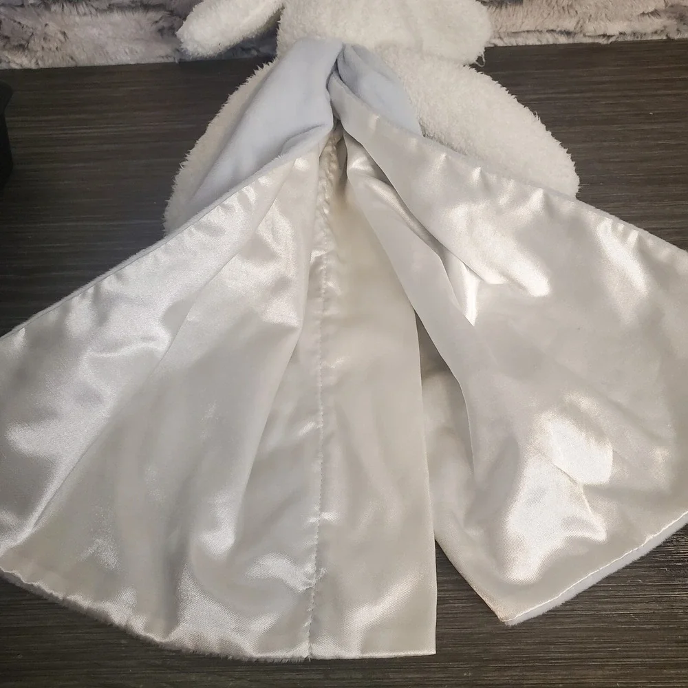 Bunnies By‎ The Bay Security Blanket Best Friends Indeed Blue Rabbit Satin Lovey